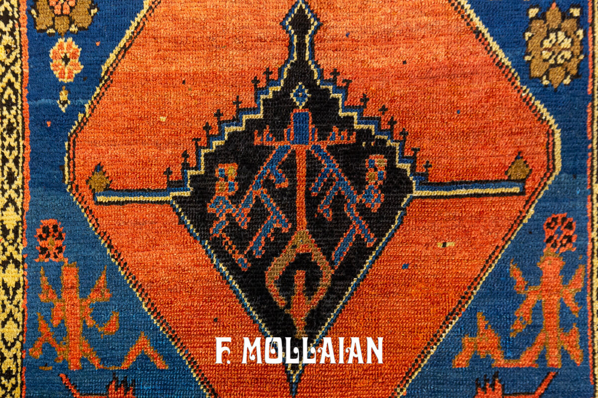 Tapis Bakhshaish Champ Bleu Ciel n°:793010